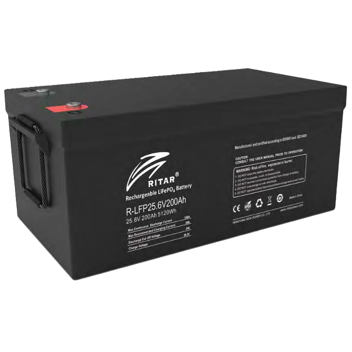 Літієва акумуляторна батарея Ritar R-LFP25.6V200AH G1