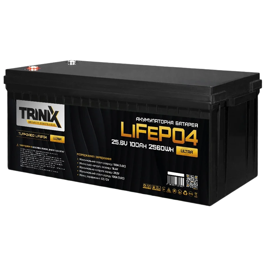 Літієва акумуляторна батарея Trinix TLFP-24100 Ultra 25.6В 100А*год 100А