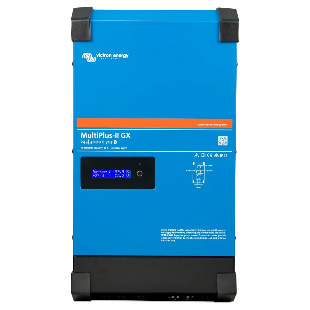 Інвертор VictronEnergy MultiPlus-II 24/3000/70-32 GX 230V однофазний чиста синусоїда