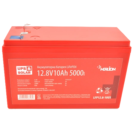 [elc5367] Літієва акумуляторна батарея Merlion LiFePO4 12.8В 10A*г