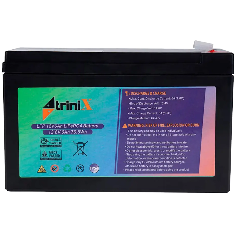 [elc5394] Акумуляторна батарея TRINIX LFP 12V6Ah LiFePo4