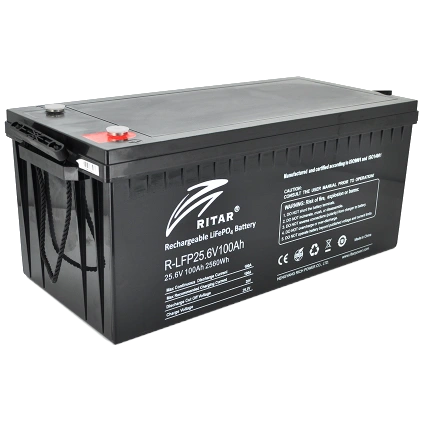 [elc5438] Літієва акумуляторна батарея Ritar R-LFP25.6V100Ah 25.6В 2.56кВт*год 100А