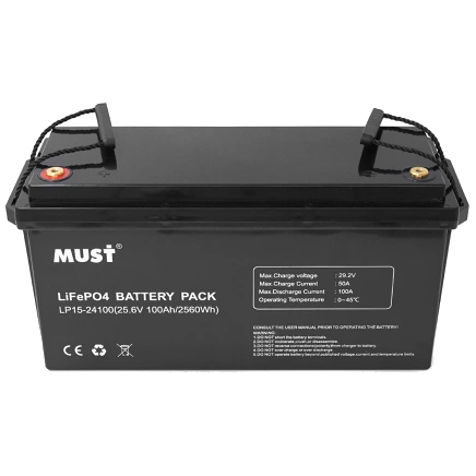 [elc5447] Літієва акумуляторна батарея Must LP15-24100 25.6В 100А*г
