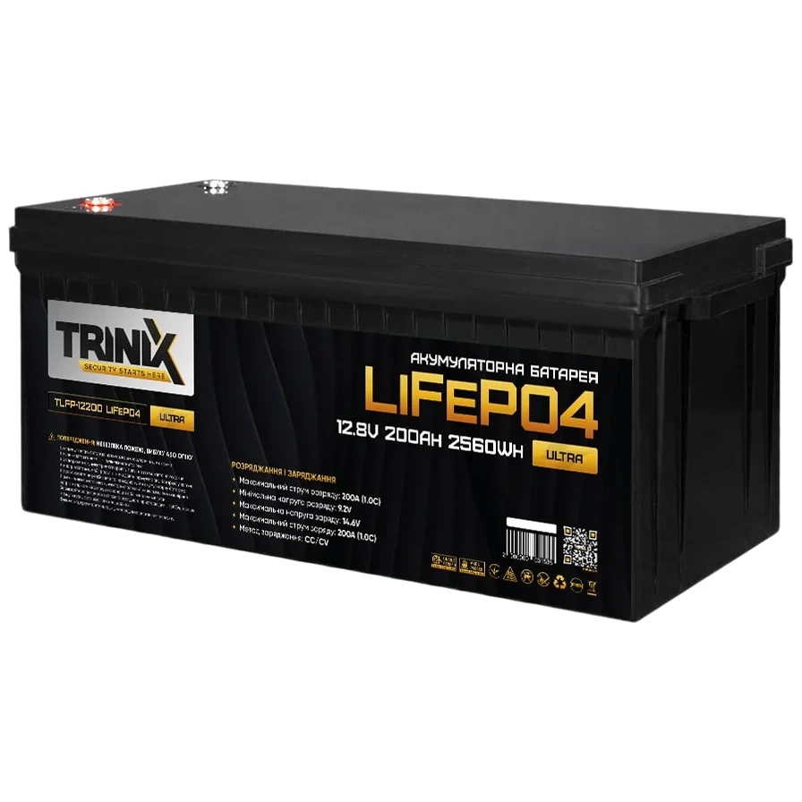 [elc5482] Літієва акумуляторна батарея TRINIX TLFP-12200 Ultra 200А*г 12В