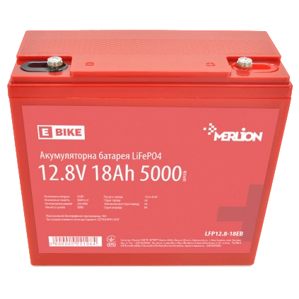 [elc5491] Літієва акумуляторна батарея Merlion LiFePO4 12.8В 18A*г