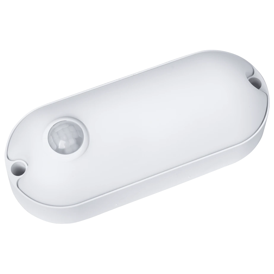 [elc5556] Світлодіодний світильник 12Вт 1080Lm AC165-265V 6500K (овал) з датчиком руху