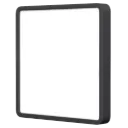 LED світильник накладний квадрат Black VIDEX 24W 5000K 220V