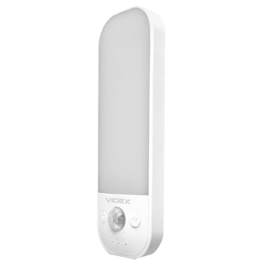 Світильник LED акумуляторний з датчиком руху VIDEX VL-NL014W-S