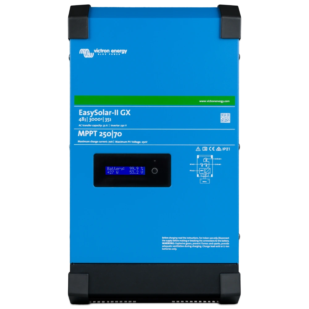 [elc5198] Інвертор Victron Energy EasySolar-II GX 48/3000/35-32 MPPT 250/70 сонячний однофазний чиста синусоїда
