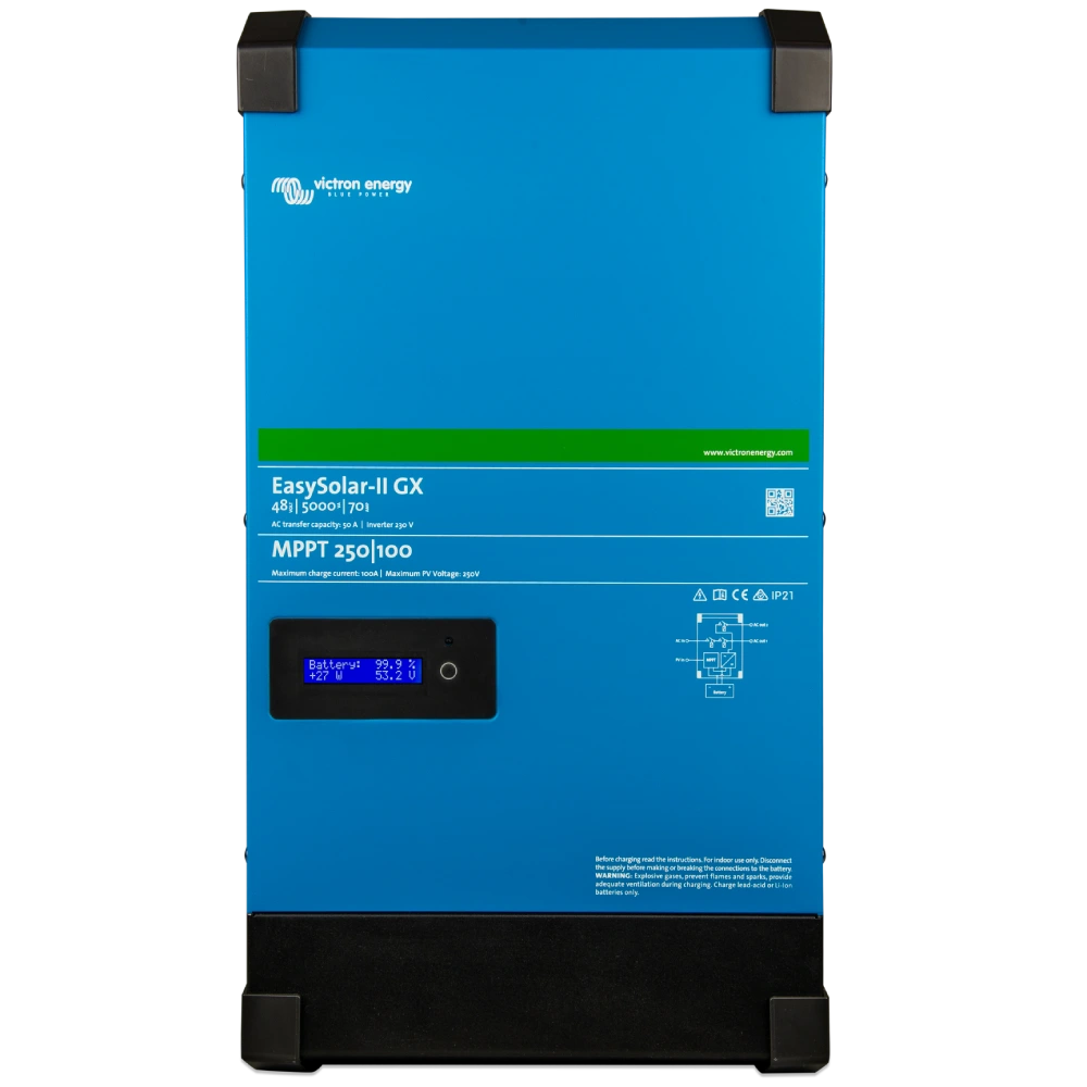 [elc5215] Інвертор Victron Energy EasySolar-II 48/5000/70-50 MPPT 250/100 GX однофазний чиста синусоїда